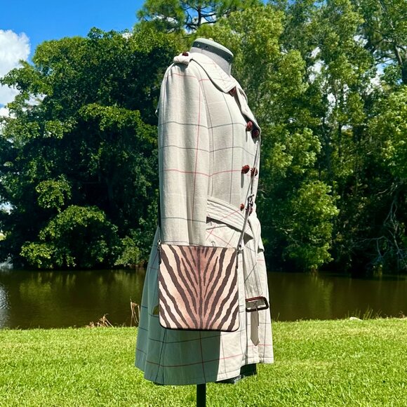 COACH Madison Swing Pack Cross-Body Small Zebra Brown Multi 50506 - Picture 5 of 12